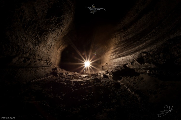 Can you find Peggy (Night Terror) in this image | image tagged in cavern | made w/ Imgflip meme maker