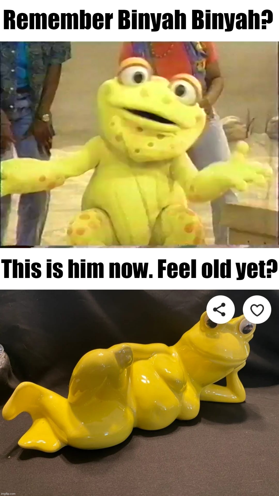 A Nope in the Childhood | Remember Binyah Binyah? This is him now. Feel old yet? | image tagged in meme,memes,humor,dank memes,nope nope nope | made w/ Imgflip meme maker