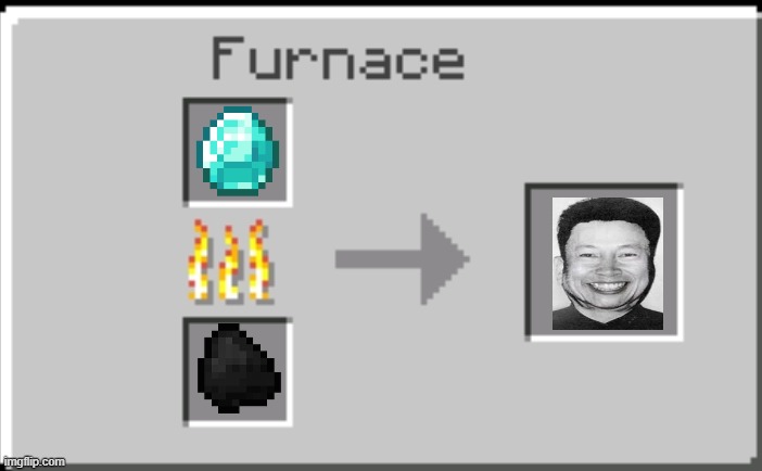 dont try this at home | image tagged in minecraft furnace | made w/ Imgflip meme maker