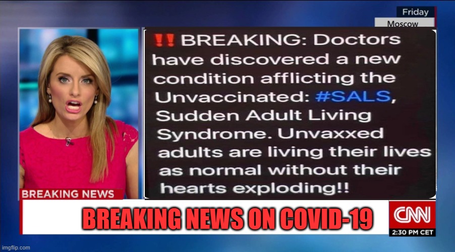 CNN BREAKING NEWS! SALS DISCOVERED | BREAKING NEWS ON COVID-19 | image tagged in cnn,cnn fake news,scammers | made w/ Imgflip meme maker
