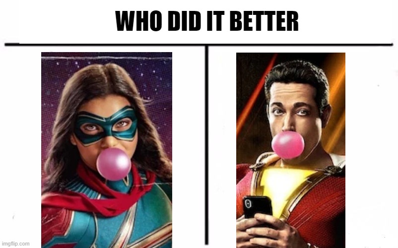 Gum | WHO DID IT BETTER | image tagged in memes,who would win | made w/ Imgflip meme maker