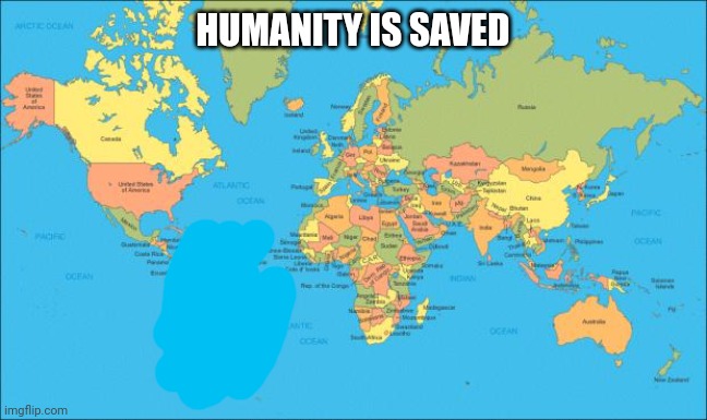 . | HUMANITY IS SAVED | image tagged in pie charts | made w/ Imgflip meme maker
