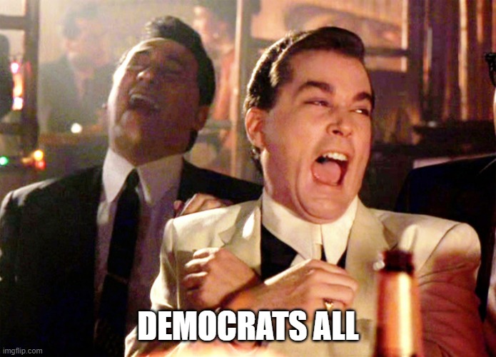 Good Fellas Hilarious Meme | DEMOCRATS ALL | image tagged in memes,good fellas hilarious | made w/ Imgflip meme maker
