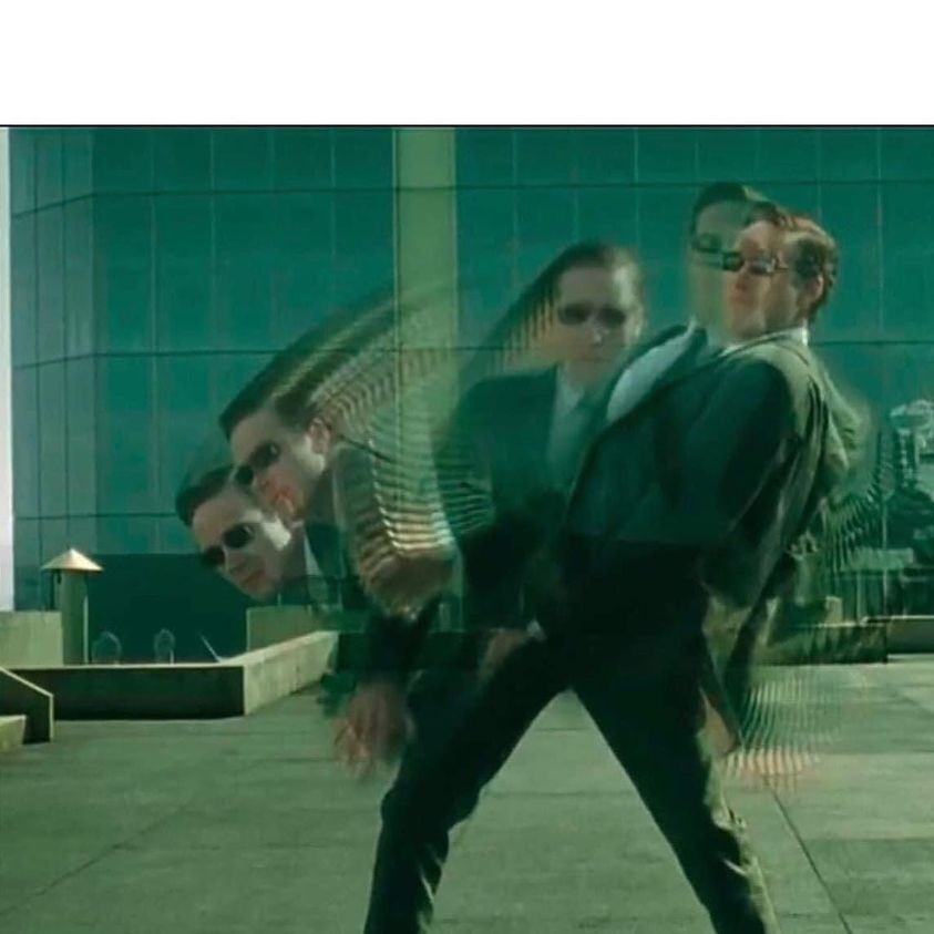 High Quality Agent Smith dodge Blank Meme Template