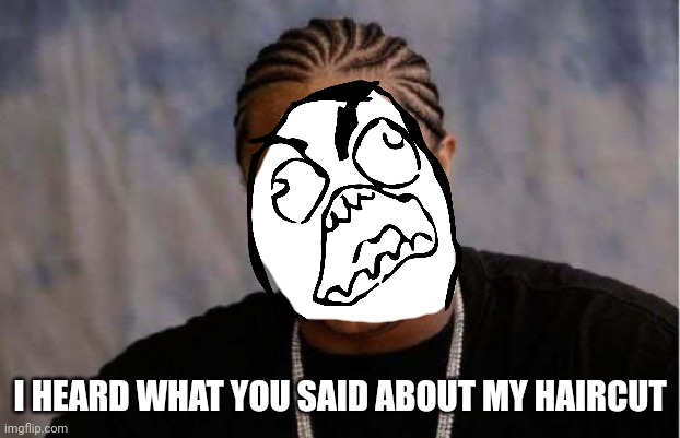 Yo Dawg Heard You | I HEARD WHAT YOU SAID ABOUT MY HAIRCUT | image tagged in memes,yo dawg heard you | made w/ Imgflip meme maker