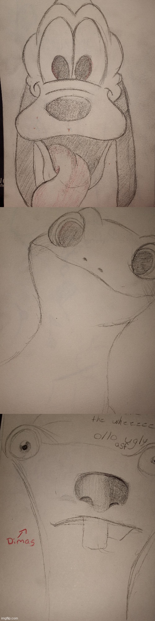 Really old sketches I made during school | made w/ Imgflip meme maker