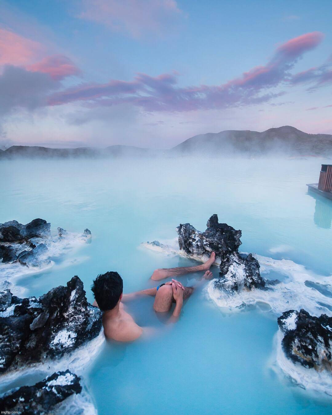 Iceland's blue lagoon | image tagged in awesome | made w/ Imgflip meme maker