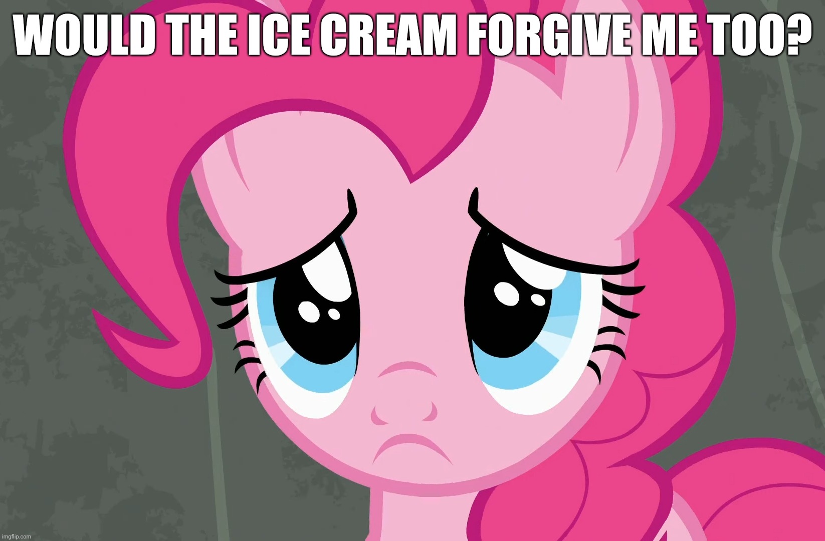 WOULD THE ICE CREAM FORGIVE ME TOO? | made w/ Imgflip meme maker