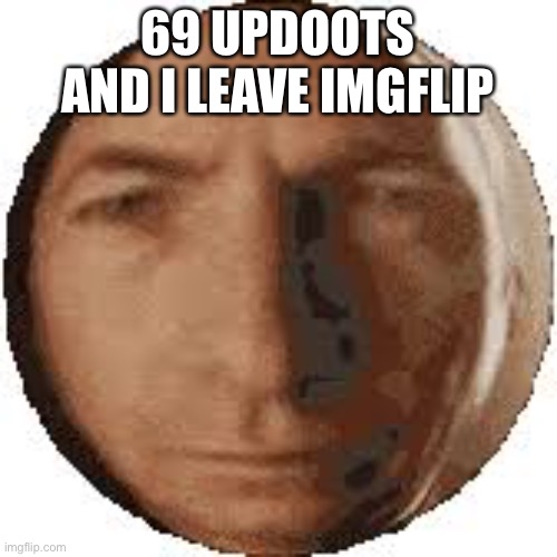 I need to get a life instead of staying online fr | 69 UPDOOTS AND I LEAVE IMGFLIP | image tagged in ball goodman | made w/ Imgflip meme maker