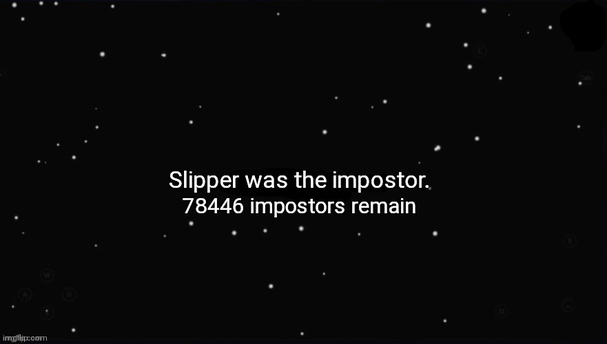 X Was the Impostor | Slipper was the impostor. 78446 impostors remain | image tagged in x was the impostor | made w/ Imgflip meme maker