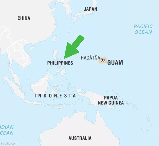 Philippines and Guam | image tagged in philippines and guam | made w/ Imgflip meme maker