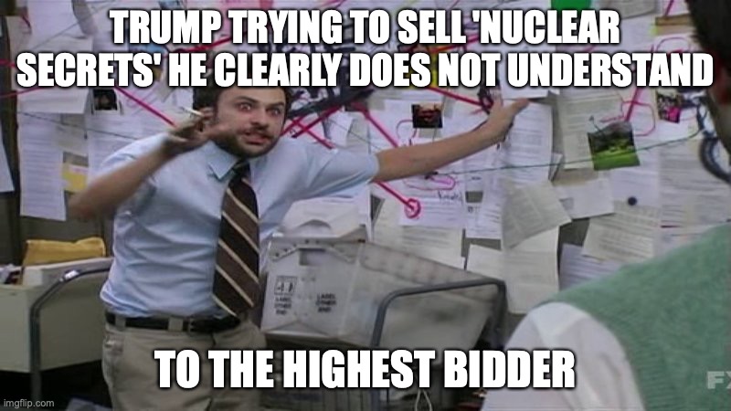 Trump Sells Nuclear Secrets | TRUMP TRYING TO SELL 'NUCLEAR SECRETS' HE CLEARLY DOES NOT UNDERSTAND; TO THE HIGHEST BIDDER | image tagged in donald trump | made w/ Imgflip meme maker