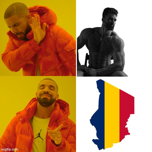 chad vs chad | image tagged in memes,drake hotline bling | made w/ Imgflip meme maker
