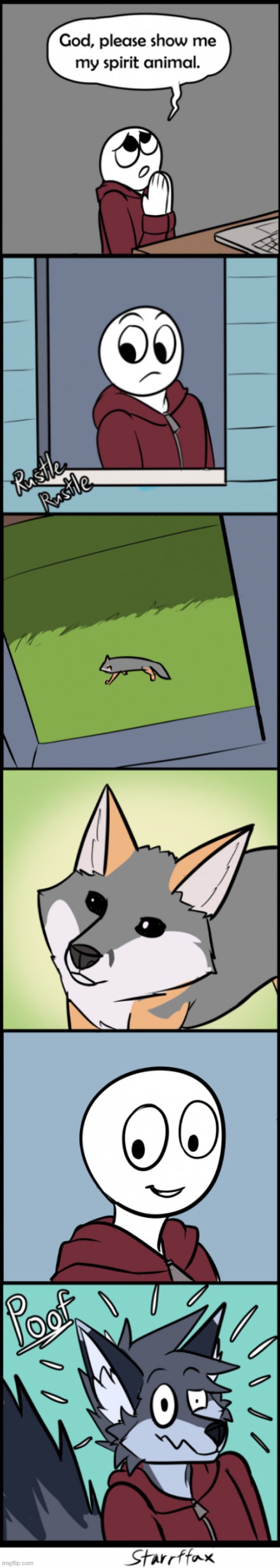 *Poof* (By Starrffax) | image tagged in furry,comics/cartoons,funny,memes | made w/ Imgflip meme maker