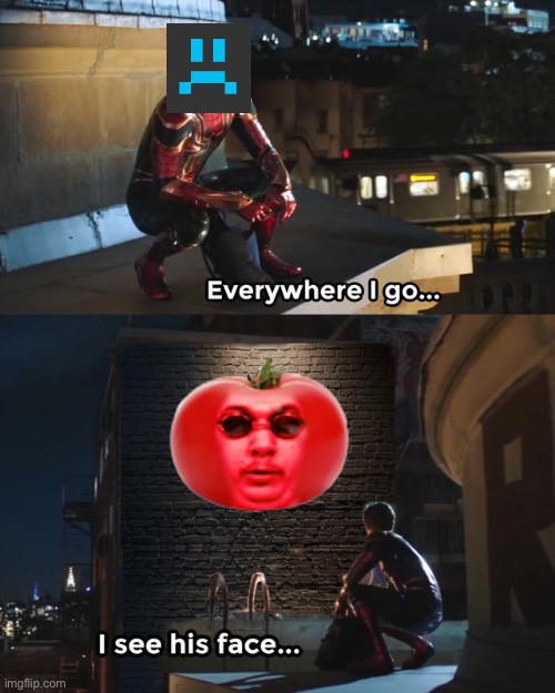 Everywhere I go I see his face | image tagged in everywhere i go i see his face | made w/ Imgflip meme maker