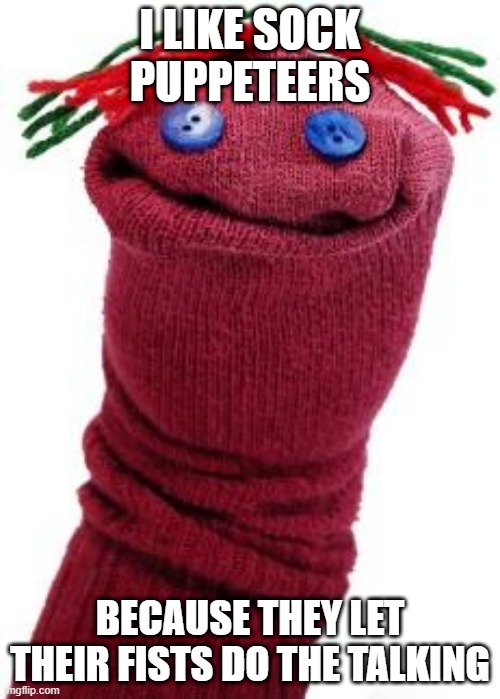 sock puppet Imgflip