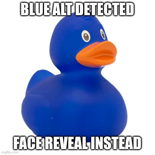 BLUE ALT DETECTED FACE REVEAL INSTEAD | image tagged in blue | made w/ Imgflip meme maker