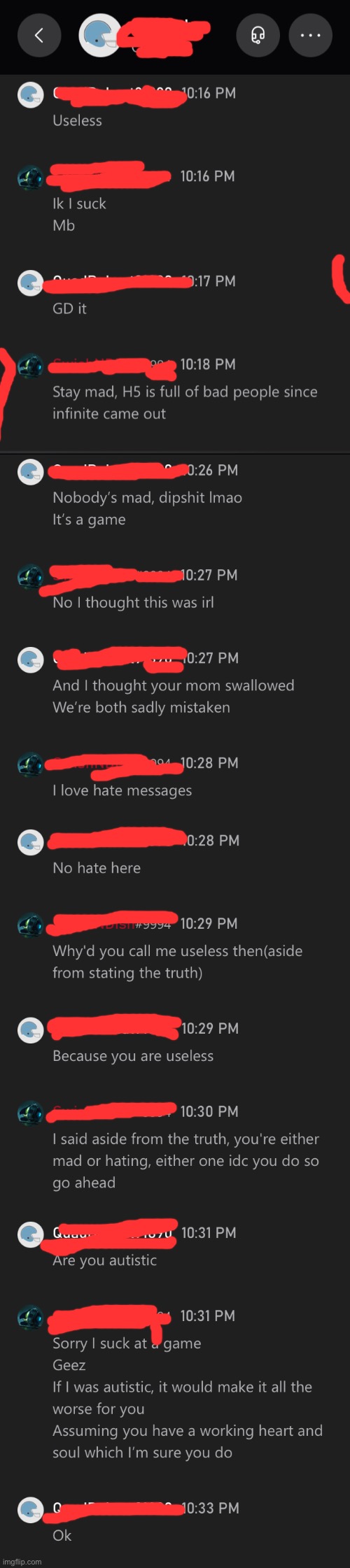 Xbox hate messages>>> | made w/ Imgflip meme maker