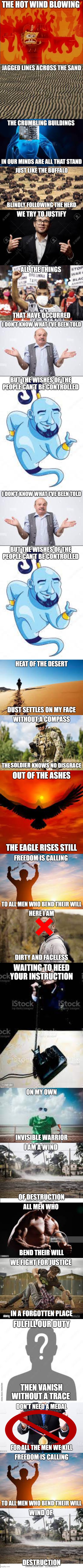 lemme know what song i should do next | THE HOT WIND BLOWING; SOLDIER | made w/ Imgflip meme maker