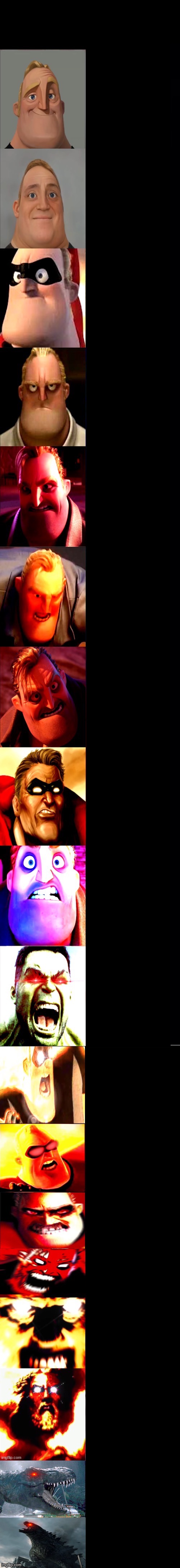 Mr incredible becoming angry extended Blank Meme Template