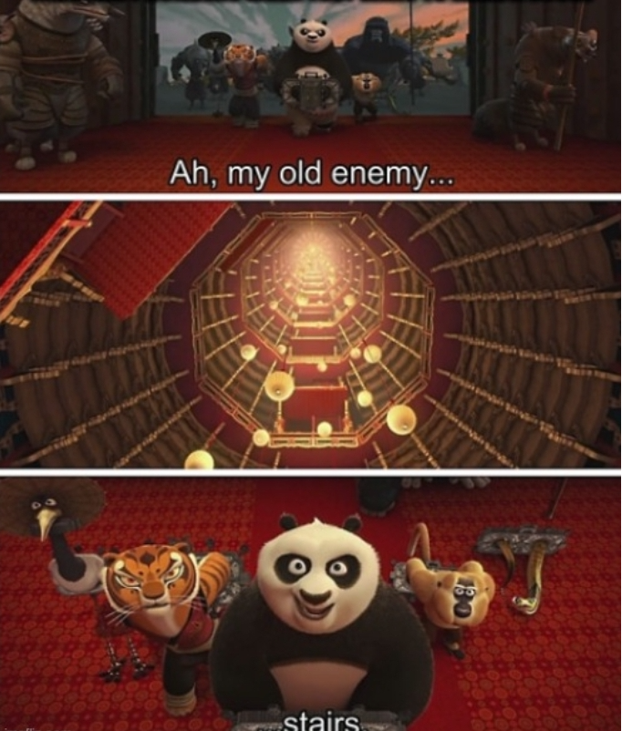 High Quality Ah, my old enemy, stairs Blank Meme Template