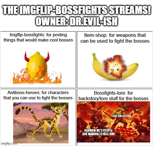 Join the Imgflip-bossfights stream today! | image tagged in boss,imgflip | made w/ Imgflip meme maker