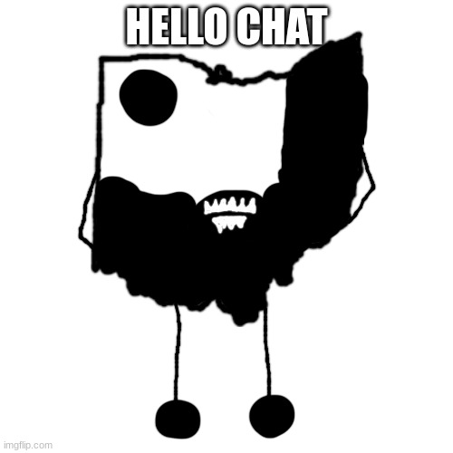 Starved Ohio | HELLO CHAT | image tagged in starved ohio | made w/ Imgflip meme maker