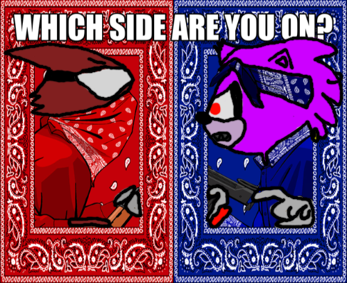 Which side are you on? Coldsteel and Hotiron Edition Blank Meme Template