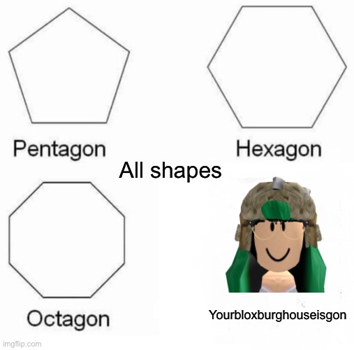 True |  All shapes; Yourbloxburghouseisgon | image tagged in memes,pentagon hexagon octagon | made w/ Imgflip meme maker