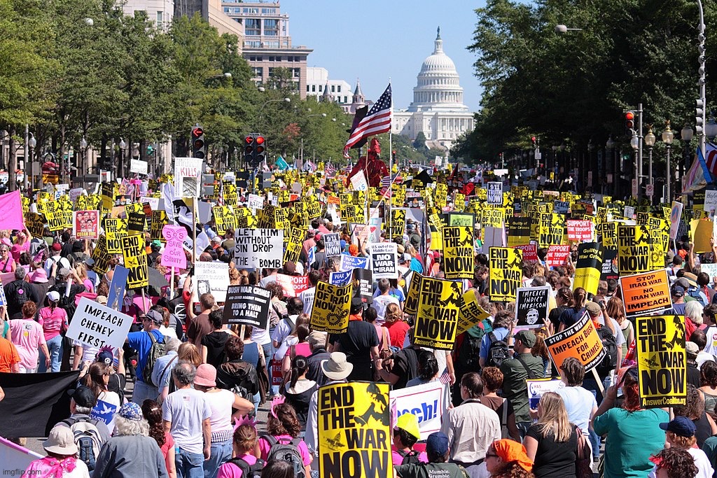 Iraq War Protest at Washington, D.C. 2007 | image tagged in iraq war protest at washington d c 2007 | made w/ Imgflip meme maker