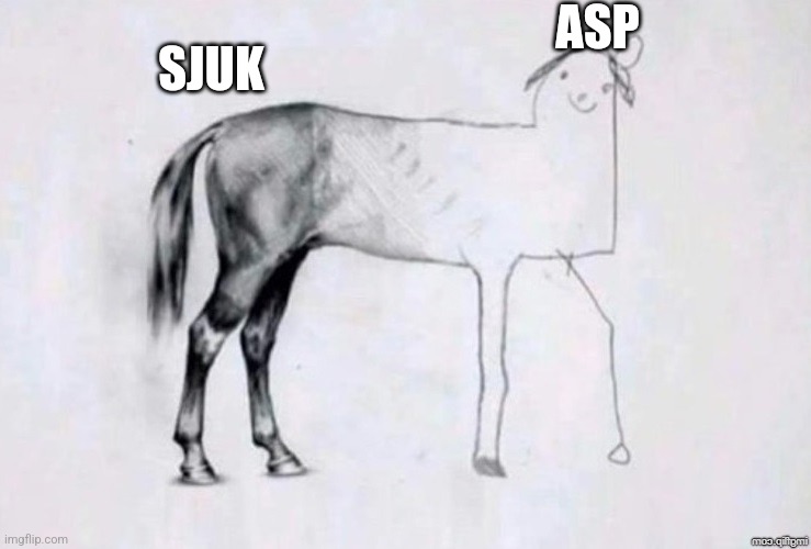 Horse Drawing | ASP; SJUK | image tagged in horse drawing | made w/ Imgflip meme maker