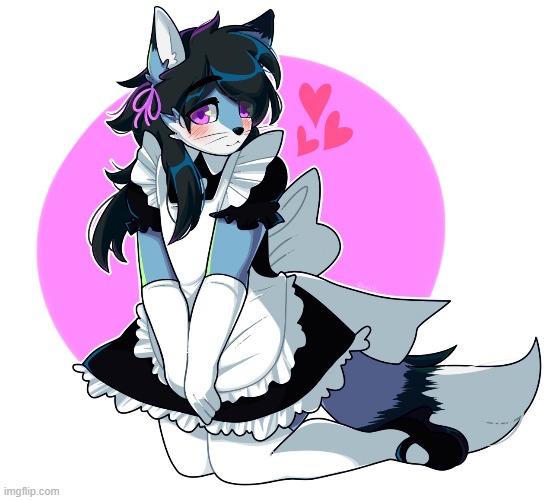 By Meowily | image tagged in furry,femboy,cute,adorable,maid | made w/ Imgflip meme maker