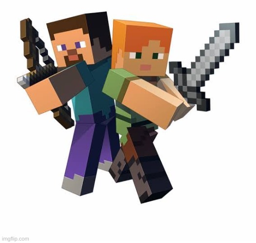 Minecraft steve and alex | image tagged in minecraft steve and alex | made w/ Imgflip meme maker