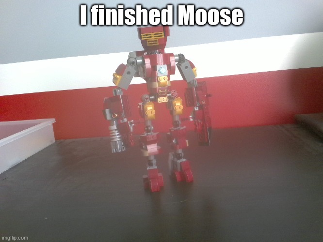 Moose is finished | I finished Moose | image tagged in blank white template | made w/ Imgflip meme maker