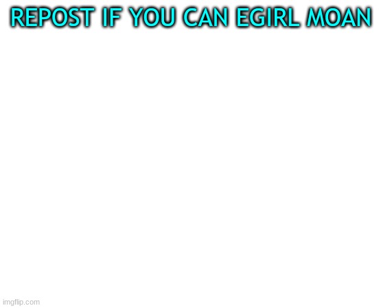 me included | REPOST IF YOU CAN EGIRL MOAN | image tagged in funny | made w/ Imgflip meme maker