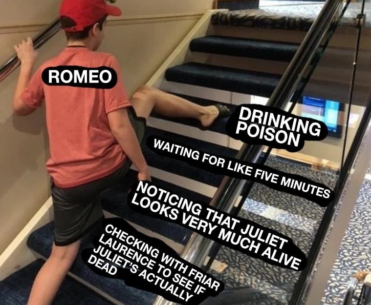 Funny Romeo and Juliet meme Blank Meme Template