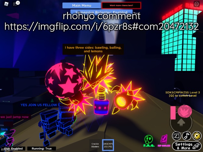 i have three sides | rhohyo comment
https://imgflip.com/i/6pzr8s#com20472132 | image tagged in i have three sides | made w/ Imgflip meme maker