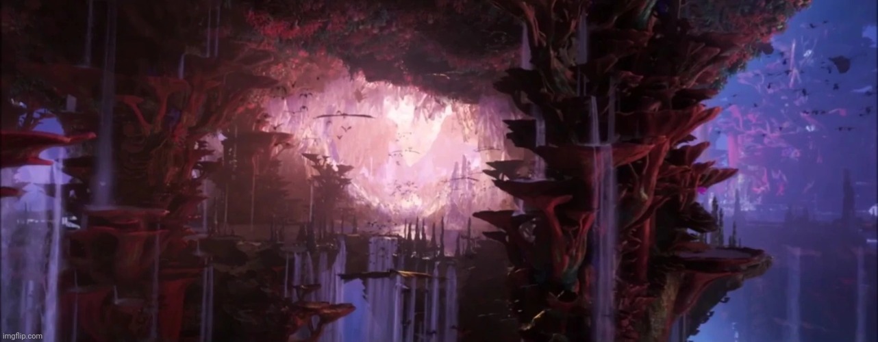 Would you rather live here or no | image tagged in the hidden world httyd | made w/ Imgflip meme maker