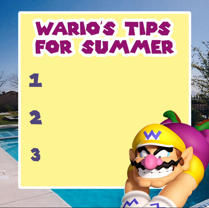 High Quality Wario High Res Blank Meme Template