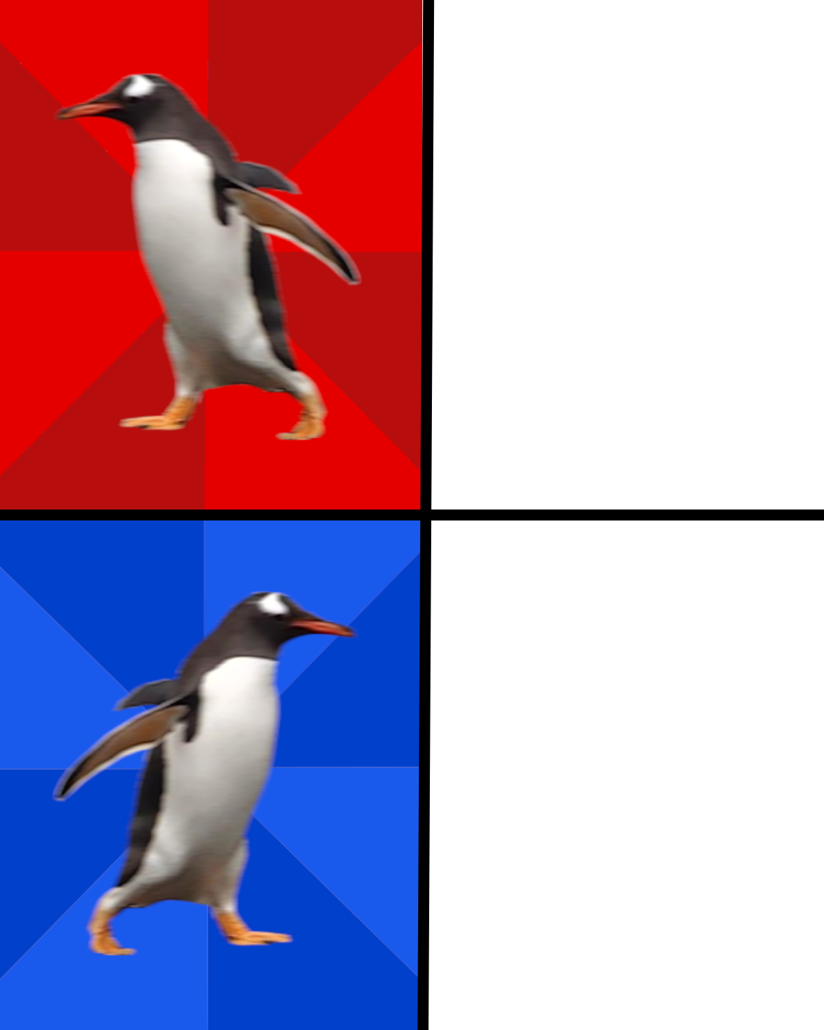 High Quality Penguin Blank Meme Template