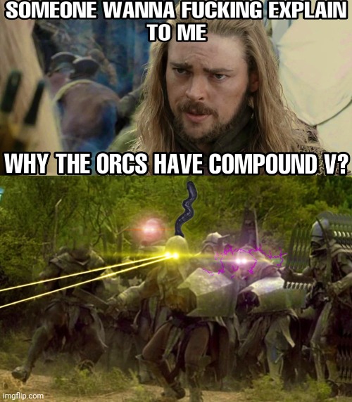 Lord of The Seven | image tagged in the boys,lotr | made w/ Imgflip meme maker