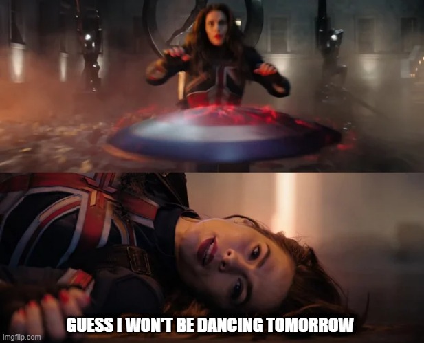 No Cutting the Rug | GUESS I WON'T BE DANCING TOMORROW | image tagged in captain america,peggy | made w/ Imgflip meme maker