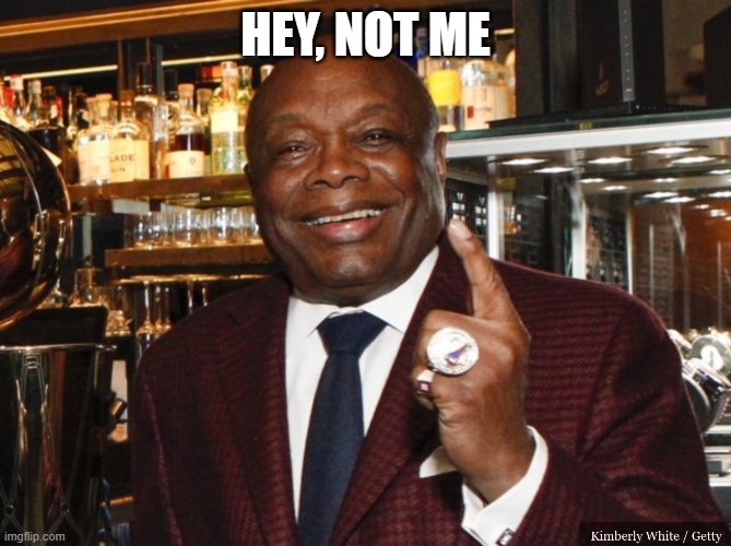 Willie Brown | HEY, NOT ME | image tagged in willie brown | made w/ Imgflip meme maker
