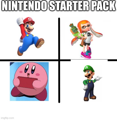 Blank Starter Pack Meme | NINTENDO STARTER PACK | image tagged in memes,blank starter pack | made w/ Imgflip meme maker