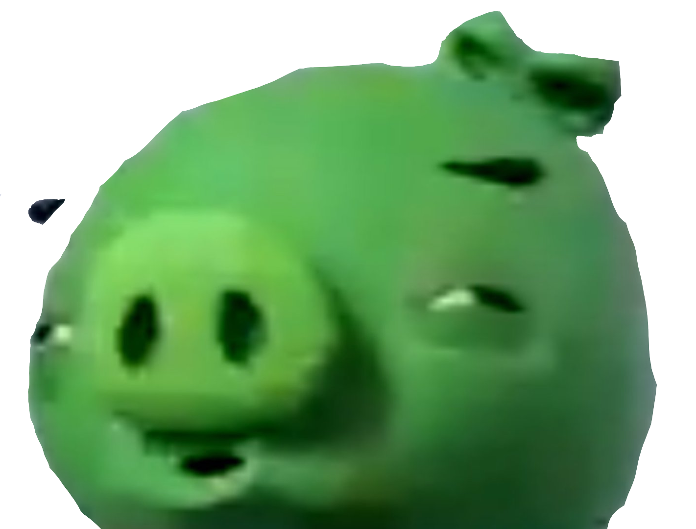 High Quality Confused Bad Piggie (Transparent) Blank Meme Template