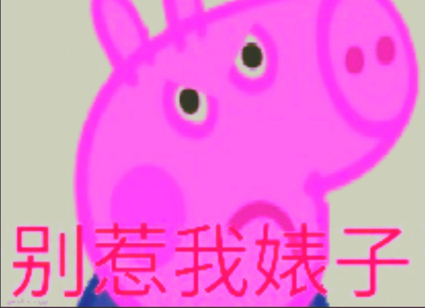 High Quality Chinese George Pig Blank Meme Template