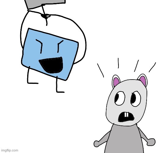 heres ice cube killing bunni lmao (credit to blue for drawing) | image tagged in memes,funny,ice cube,bunni,blue,stop reading the tags | made w/ Imgflip meme maker