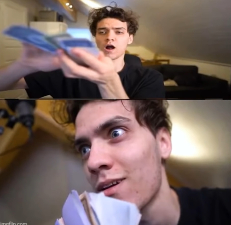 Dani money meme Blank Meme Template