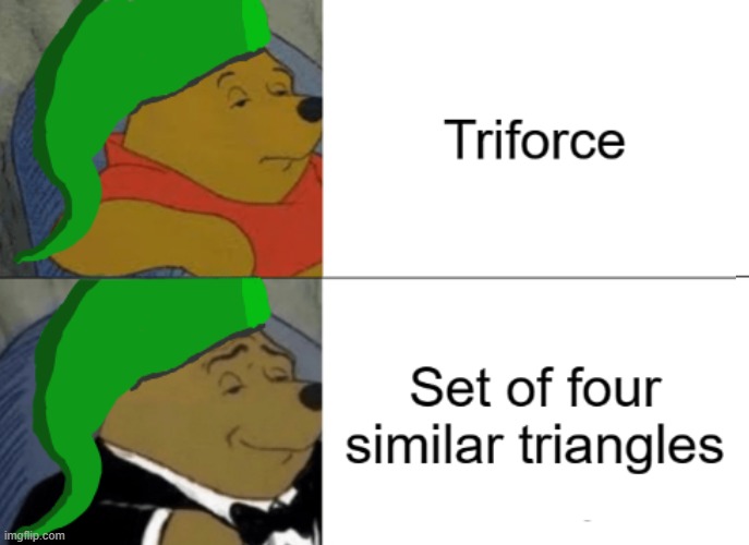 The cooler name of the Triforce | image tagged in video games,the legend of zelda,legend of zelda,triforce,math,geometry | made w/ Imgflip meme maker