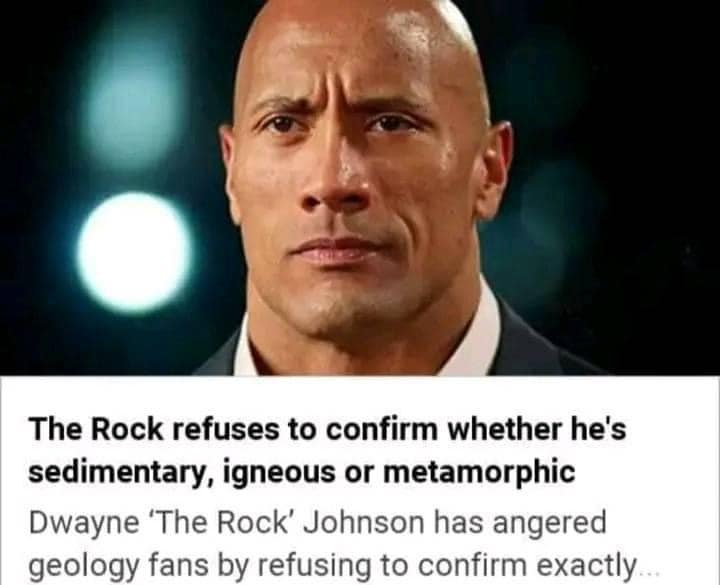 High Quality The Rock nerd humor Blank Meme Template